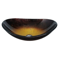 MEXEN - Sonia sklenené umývadlo 54 cm, zlatá tmavá 24145451