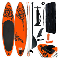 vidaXL Nafukovací Stand Up Paddleboard 305x76x15 cm oranžový