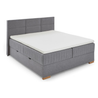 Sivá boxspring posteľ s úložným priestorom 160x200 cm Tambo – Meise Möbel