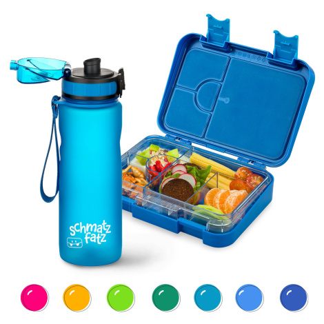 Klarstein Schmatzfatz, Raňajková súprava, dóza na obed a fľaša na pitie, Tritan, tesný uzáver, b