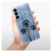 Odolné silikónové puzdro iSaprio - Three Dandelions - black - Samsung Galaxy A25 5G