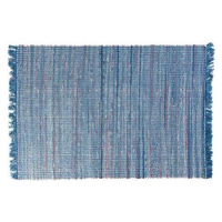 Modrý bavlnený koberec 140 × 200 cm BESNI, 57463