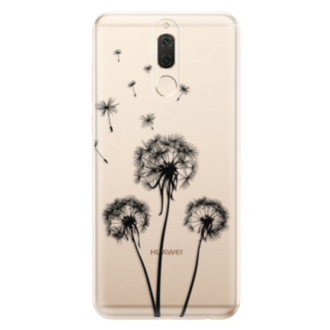 Odolné silikónové puzdro iSaprio - Three Dandelions - black - Huawei Mate 10 Lite