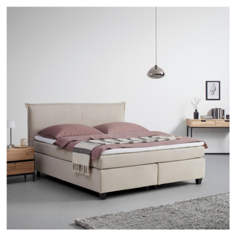 Boxspringová posteľ s toperom 180x200 Cm, Béžová Möbelix