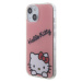 Plastové puzdro Hello Kitty na Apple iPhone 15 HKHCP15SHKDSP IML Daydreaming Logo ružové