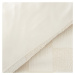 Krémovobiele obliečky na jednolôžko z materiálu bouclé 135x200 cm Cosy Checkerboard - Catherine 