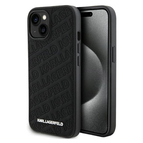 Kryt Karl Lagerfeld KLHCP15MPQKPMK iPhone 15 Plus 6.7" black hardcase Quilted K Pattern (KLHCP15