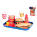 Fast food set s podnosom 26x19cm 26ks