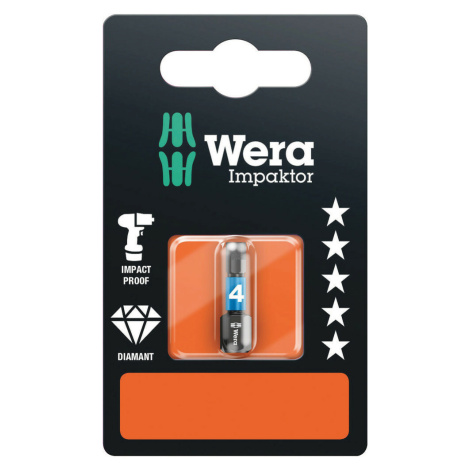 WERA Bity Impaktor Hex 4,0 x 25 mm