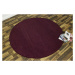 Kusový koberec Nasty 102368 Brombeer Violett kruh Rozmery koberca: 200x200 kruh