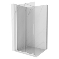 MEXEN/S - Velár posuvné sprchové dvere Walk-in 75, transparent, biela 871-075-000-03-20