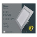 Mini LED panel 170x170, štvorcový vstavaný strieb., 12W, 4500K (EMOS)