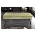 LuxD Dizajnová lavica Bailey 100 cm olivovo-zelený zamat