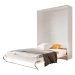 Sconto Sklápacia posteľ CONCEPT PRO CP-01 biela matná, 140x200 cm, vertikálna