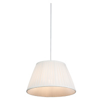 Retro závesná lampa biela 35 cm - Plisse