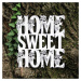 Drevená 3D nálepka na stenu - Home Sweet Home