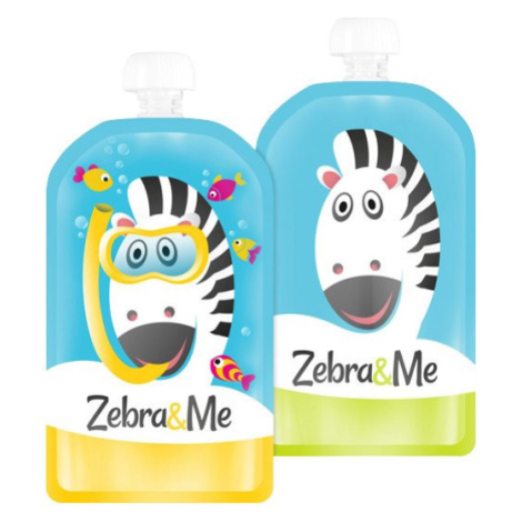 ZEBRA&ME kapsičky na opakované použitie Potápač + zebra 2 ks