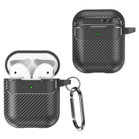 Carbon Airpods/Airpods 2 čierne