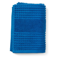 Modrý uterák z bio bavlny 50x100 cm Check - JUNA