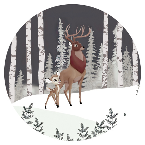 Komar Samolepiaca vliesová fototapeta Dot Bambi Great Prince pr. 125 cm