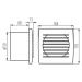 CYKLON EOL150P - Ventilátor s ťahovým vypínačom