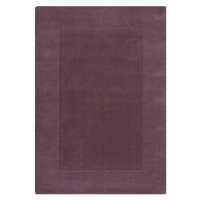 Kusový ručne tkaný koberec Tuscany Textured Wool Border Purple Rozmery kobercov: 200x290