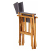 Režisérska stolička akáciové drevo Dekorhome Biela,Režisérska stolička akáciové drevo Dekorhome 