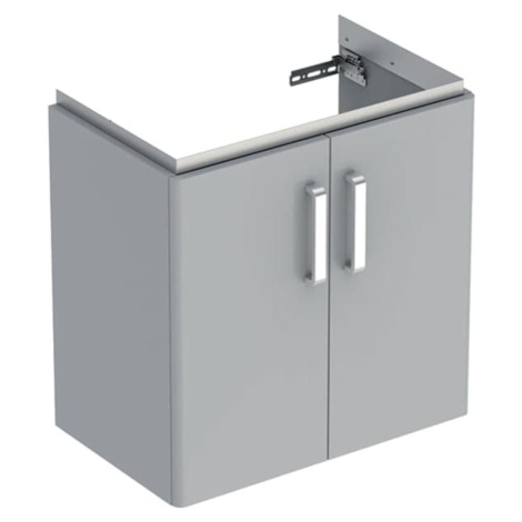 Kúpeľňová skrinka pod umývadlo Geberit Selnova 59,7x60,5x39,7 cm v šedej farbe 501.658.42.1