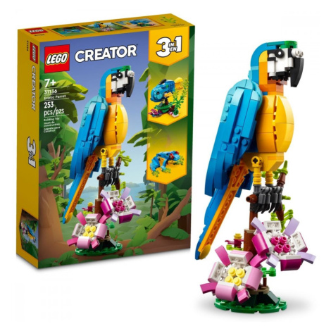 LEGO CREATOR 3 V 1 EXOTICKY PAPAGAJ /31136/