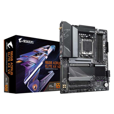 GIGABYTE MB Sc AM5 B650 AORUS ELITE AX V2, AMD B650, 4xDDR5, 1xDP, 1xHDMI, WI-FI