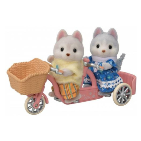 Sylvanian Families Tandemový bicykel pre Husky súrodencov