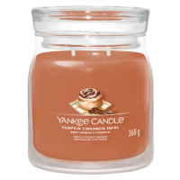 YANKEE CANDLE Signature 2 knôty Pumpkin Cinnamon Swirl sklo 368 g