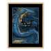 Dekoria Obraz Pouring blue I 40 x 50cm, 40 x 50cm