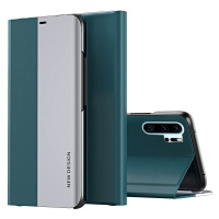 Huawei P30 Pro, bočné otváracie puzdro, stojan, Wooze Silver Line, tmavozelená