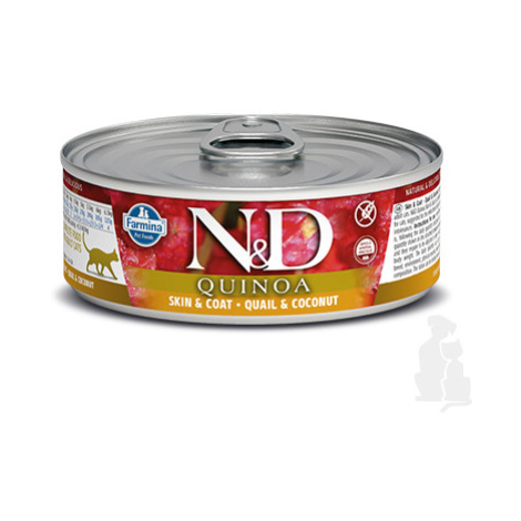 N&D CAT QUINOA Adult Quail & Coconut 80g + Množstevná zľava 1+1