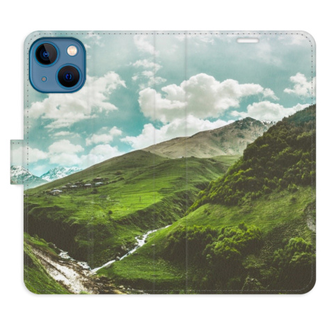 Flipové puzdro iSaprio - Mountain Valley - iPhone 13