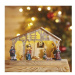Dřevěný LED vánoční betlém Betla s časovačem 19 cm teplá bílá