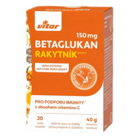 VITAR Betaglukán 150 mg príchuť rakytník 20 vrecúšok