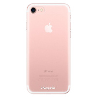Odolné silikónové puzdro iSaprio - 4Pure - mléčný bez potisku - iPhone 7