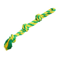 HIP HOP DOG HHD bavlnené dvojité lano 3 knoty 60cm/ 450g limetková, zelená