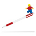 LEGO® Gelové pero s minifigúrkou, červené - 1 ks