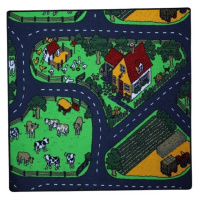 Dětský kusový koberec Farma II. čtverec - 100x100 cm Vopi koberce