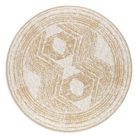 Okrovožlto-krémový okrúhly vonkajší koberec ø 100 cm Gemini – Elle Decoration