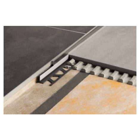 Lišta pre sprchové kúty Schlüter Showerprofile-S kartáčovaný, nerez, dĺžka 200 cm, výška hrany 1