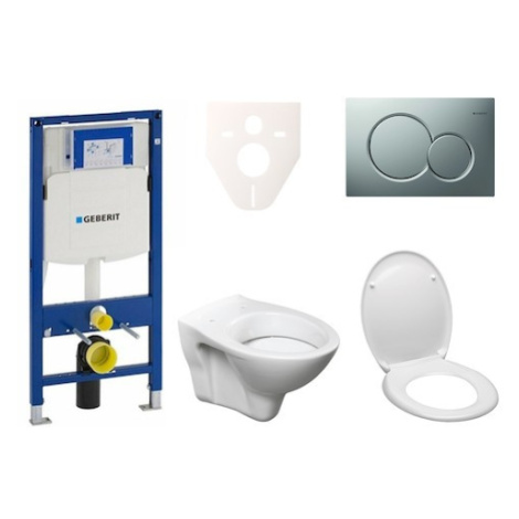 Cenově zvýhodněný závěsný WC set Geberit do lehkých stěn / předstěnová + WC S-Line S-line Pro 11