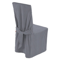 Dekoria Návlek na stoličku, granátovo -biele malé káro, 45 x 94 cm, Quadro, 136-00