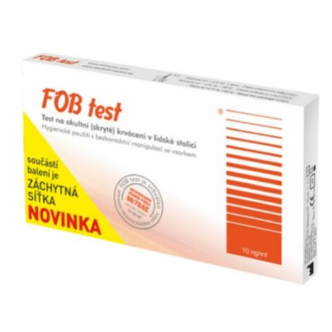 FOB Test na okultné krvácanie 75ng/ml so záchytnou sieťkou 1 ks