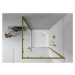 MEXEN/S - Rio sprchovací kút štvorec 90 x 90, transparent, zlato + vanička Rio vrátane výpuste 8