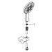 Grohe Rainshower SmartActive - Súprava sprchovej hlavice 130 9,5 l/min, 3 prúdy, držiaku a hadic