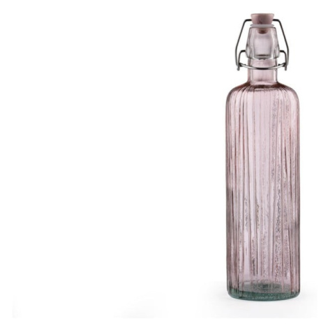 Ružová sklenená fľaša na vodu Bitz Kusintha, 750 ml